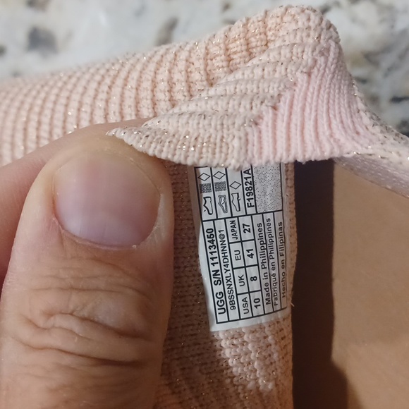 New Pink Ugg Womens Sammy Metallic Slip On Casual and Fashion Sneakers - Picture 5 of 7